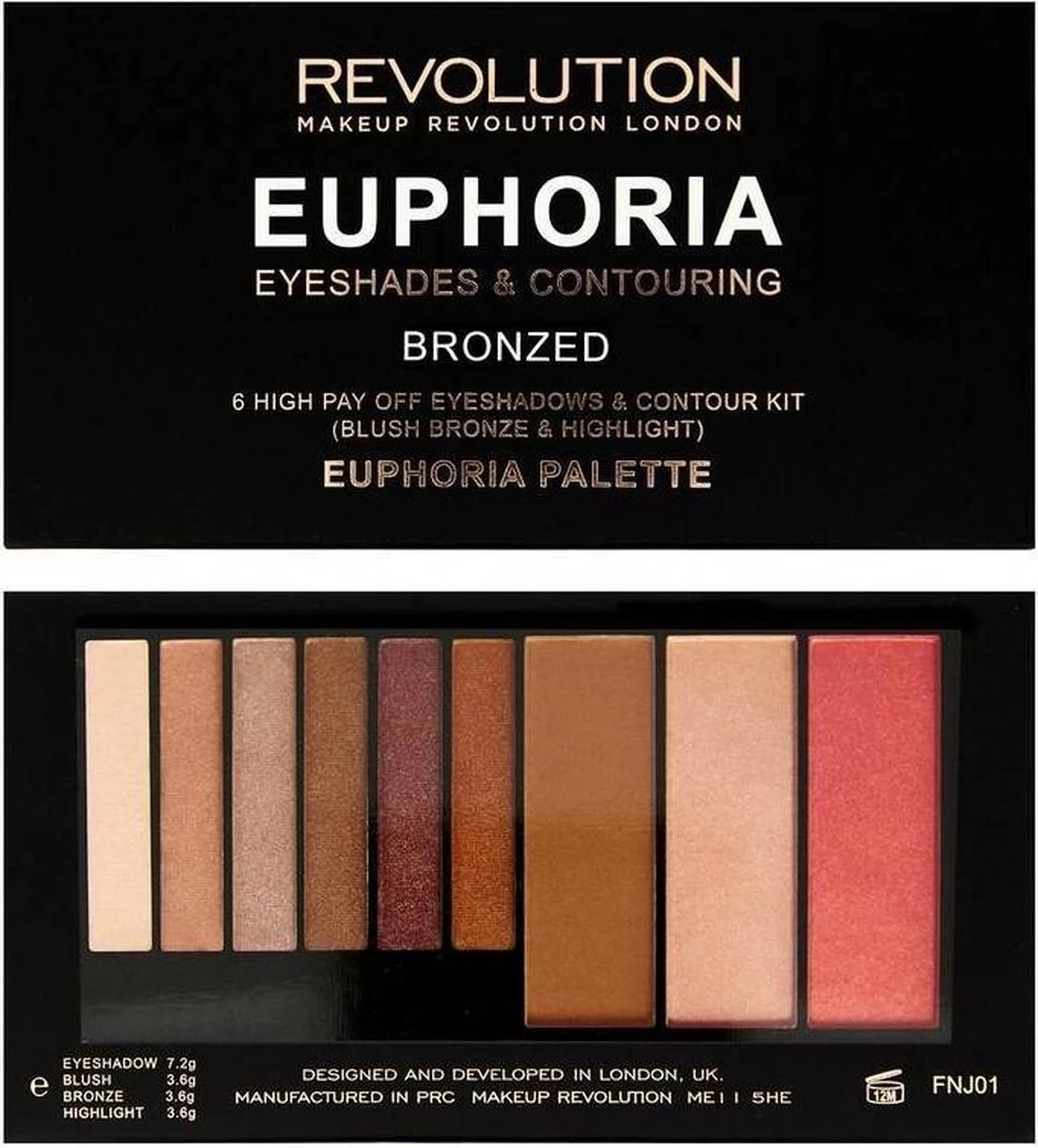 Makeup Revolution Euphoria Palette - Bronzed Euphoria - Afbeelding 5