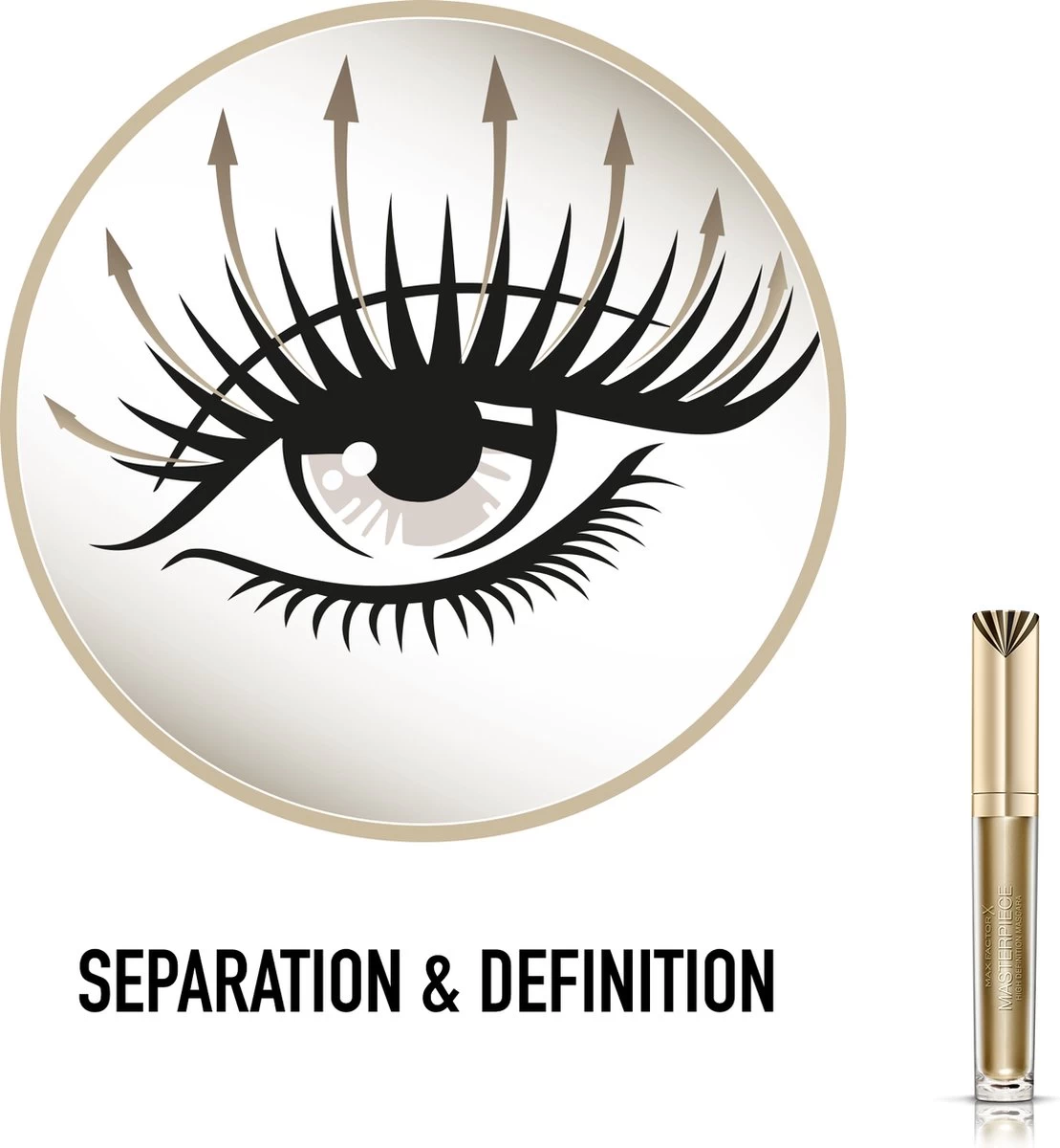 Max Factor Masterpiece Mascara High Definition - Black/Brown - Afbeelding 3
