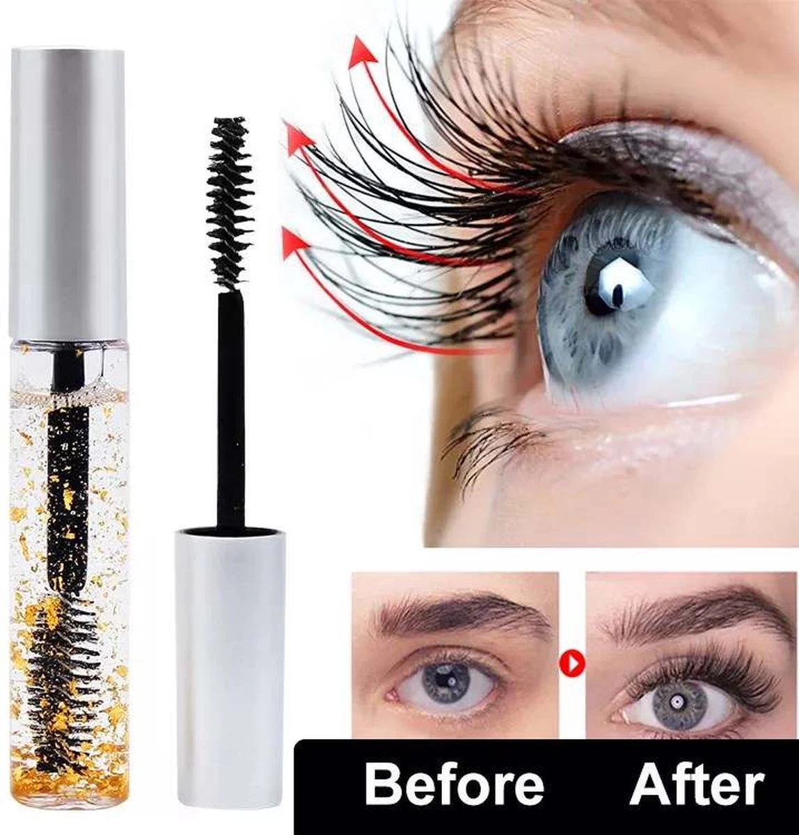 2 In 1 - Wimperserum - Wenkbrauwserum - Groei Serum - Met Vitamine E - Nummer 1 Best Seller In Amerika - - Afbeelding 5