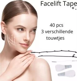 Face Lift Tape - Facelift Zonder Chirurgie - Instant Eyes, Face And Neck Lift - 40 Stuks - Transparent