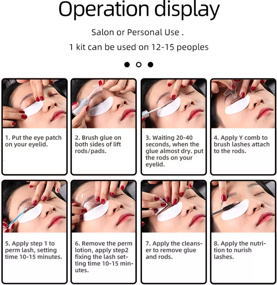 Flora Ruby - Wimper & Wenkbrauw Lifting Set 2 In 1 - Professionele 2 In 1 Lash Lift & Brow Lamination Kit - Permanente Wimperkruller - Afbeelding 5