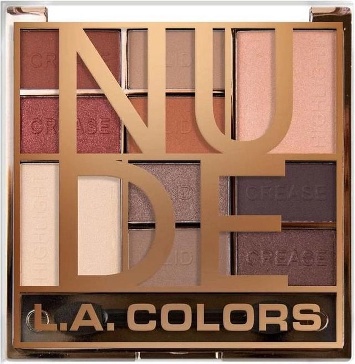 LA Colors - Color Block Eyeshadow Palette Nude - Afbeelding 3