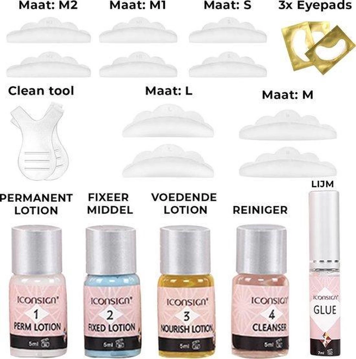 Iconsign Nieuwste Upgraded Wimper Lifting Set - Lash Lift Set Met Extra Sterke Lijm– Lashlift - Nieuw In 2021 - Permanent En Fixatietijd Slechts 12-15 Minuten - Vernieuwde Wimperlifting Set – Lash Lift Kit - Uitgebreide Versie 25 Delig - Afbeelding 7