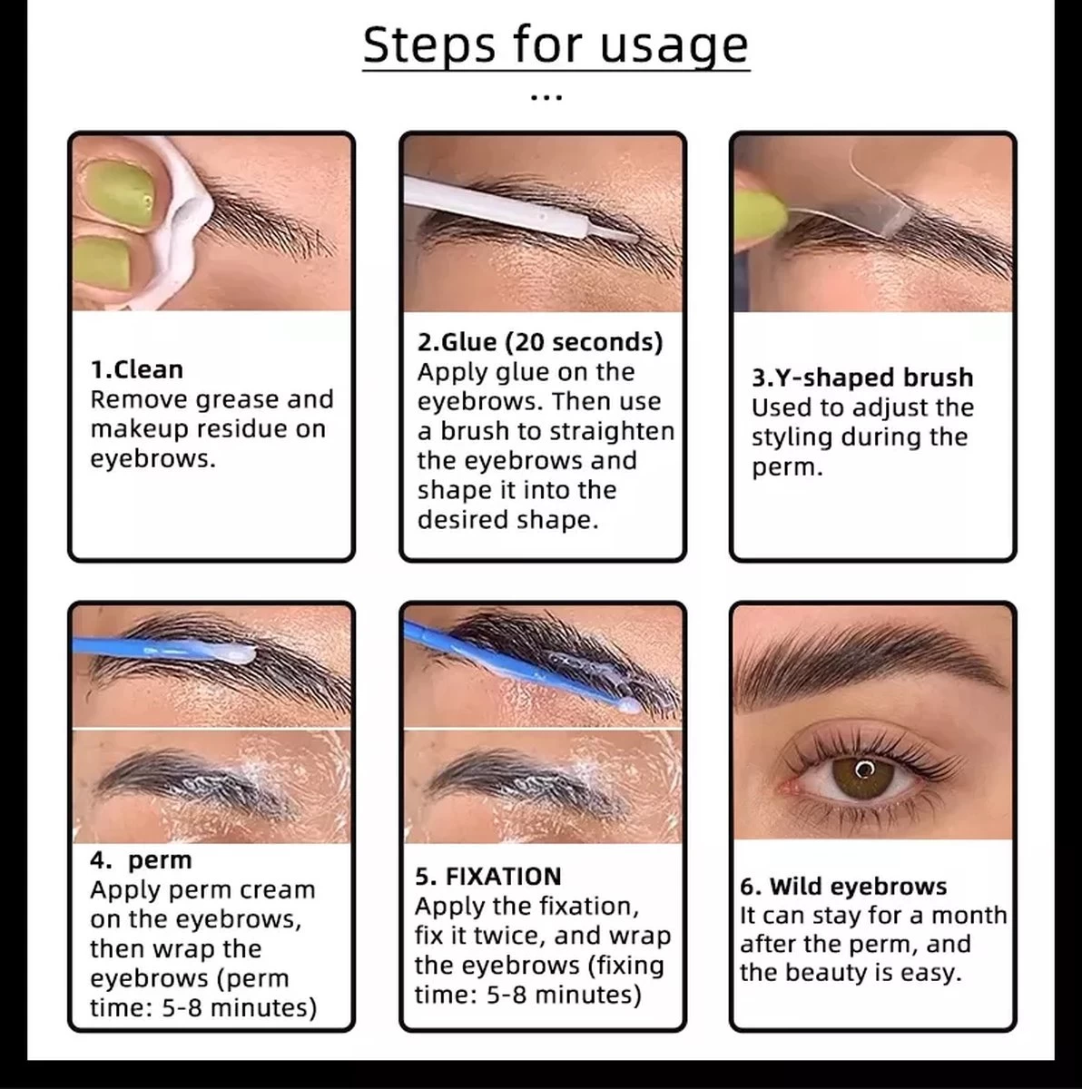 Flora Ruby - Wimper & Wenkbrauw Lifting Set 2 In 1 - Professionele 2 In 1 Lash Lift & Brow Lamination Kit - Permanente Wimperkruller - Afbeelding 6