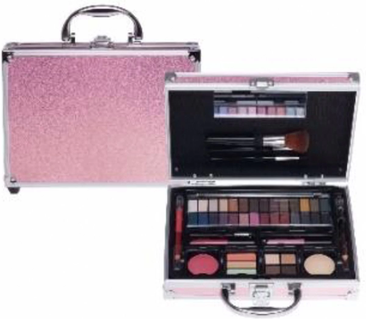 Make Up Koffer Glanzend Roze - Afbeelding 4