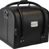 Praktische Handkoffer - Mat Zwart - Make-up, Nagel, Visagie Beautycase - Lichtgewicht - Met Draagriem