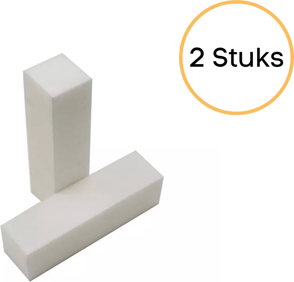 Merkloos 2x Nagelblok, Wit