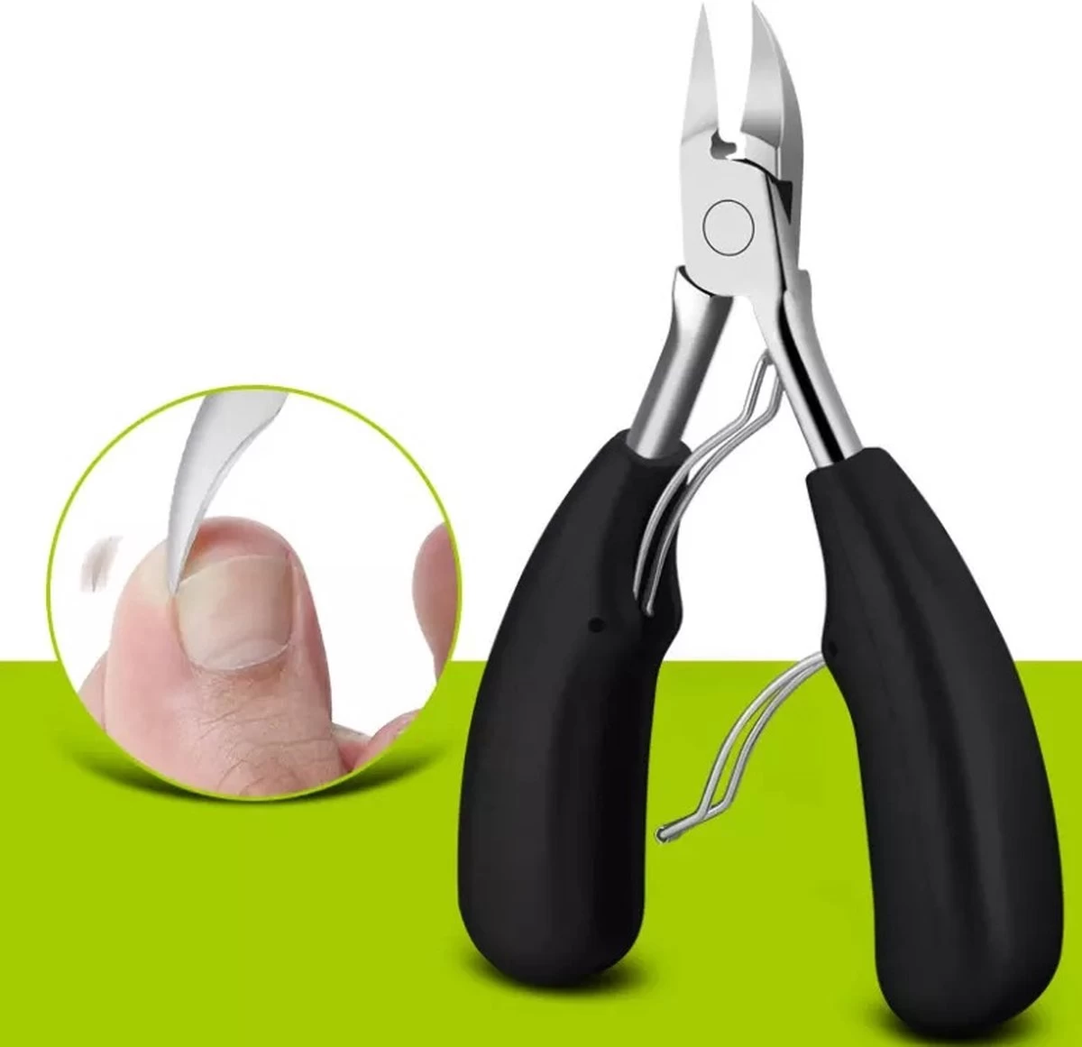 WVspecials® Professionele Zwarte Nagelschaar - Kalknagel Schaar - Ingegroeide Teennagel - Nageltang Groot -Nagelschaar Voor Harde Nagels - Teennagel - Nageltang - Nagelschaartje - Nagelschaar - Kalknagels - Schaar - Hand Verzorging - Nagelknipper - Afbeelding 8