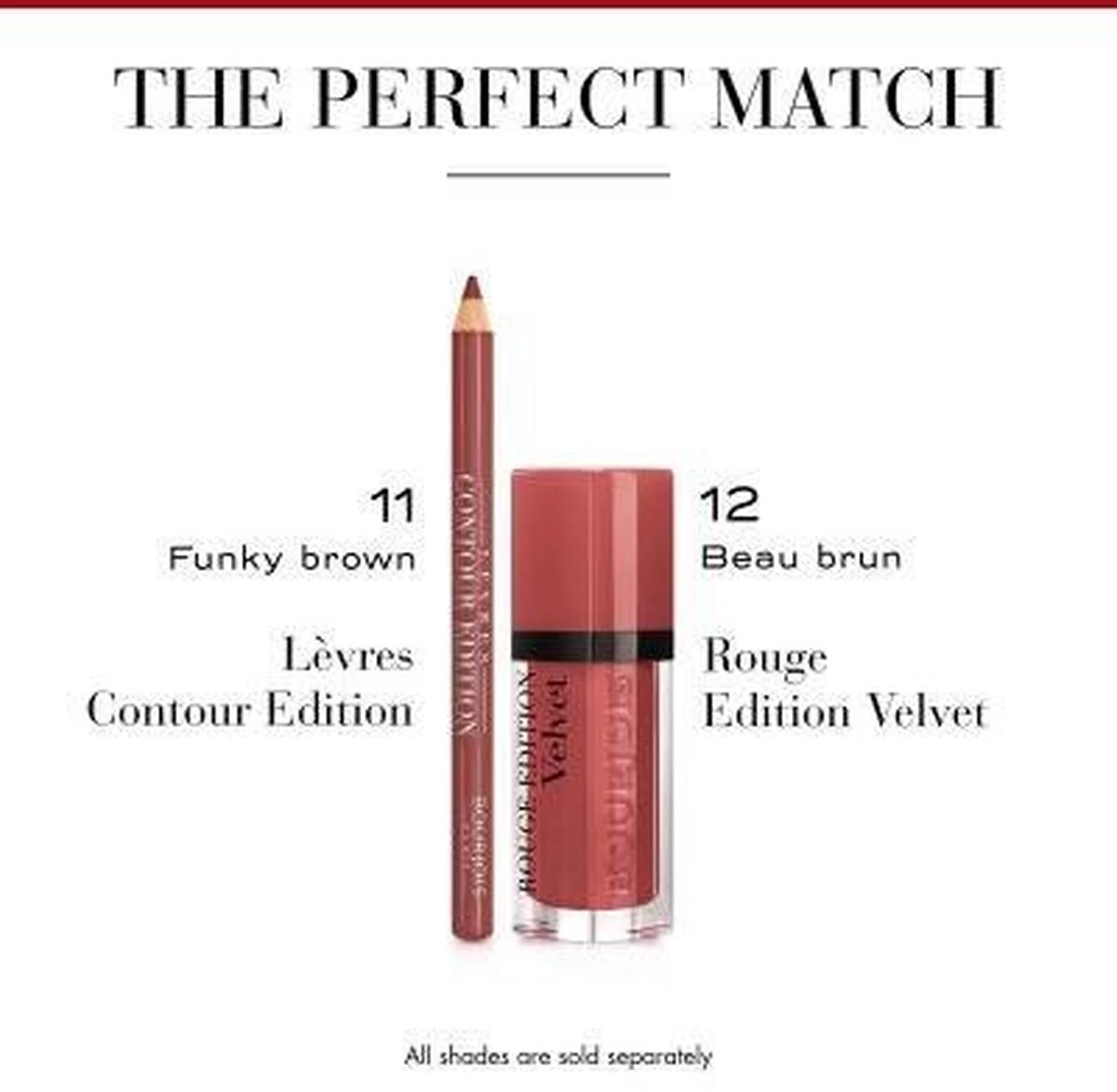 Bourjois - Levres Contour Edition Lip Liner Contour Lip Pencil 1,14 G 11 Funky Brown - - Afbeelding 6