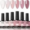 Luneya Gellak - Timeless Florals Edition - 6-Delige Gellak Starterspakket - Gel Nagellak