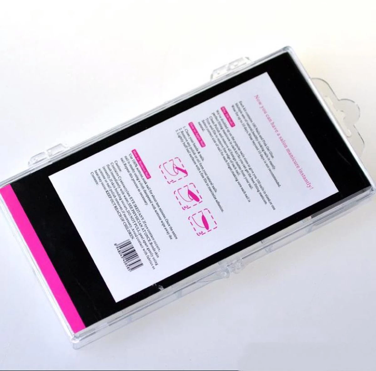 Merkloos Design Nail Nageltips Set - Transparant - 100 Stuks - Afbeelding 4