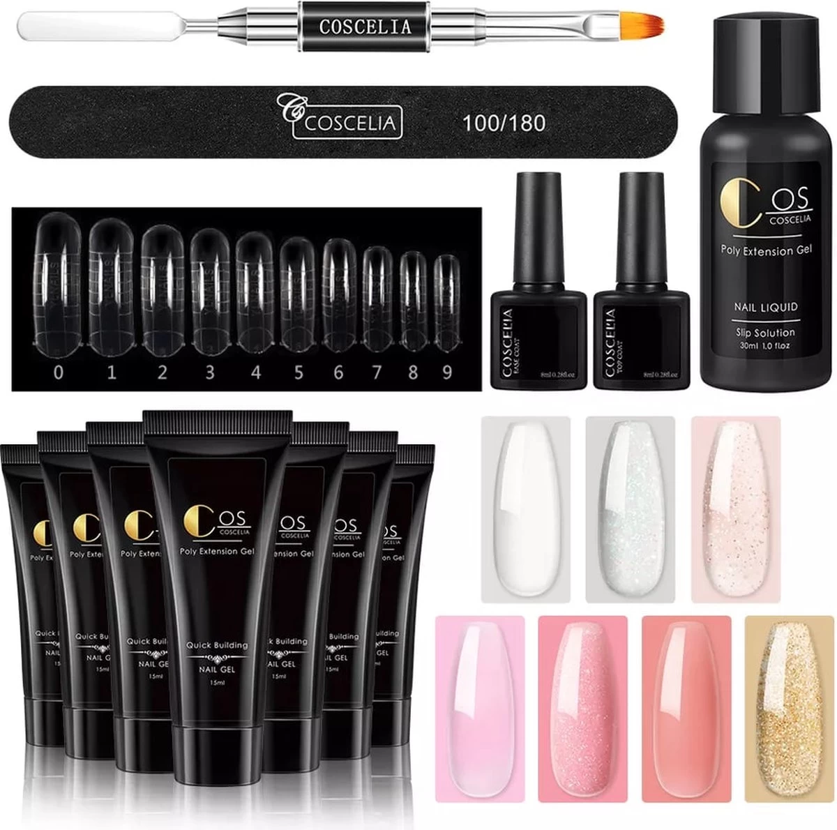 Polygel Kit - Polygel Set - Nagelverlenging - Polygel 7 Kleuren - Polygel Nagels - Kunstnagels - Gel Polish - Acryl Gellak - Afbeelding 2