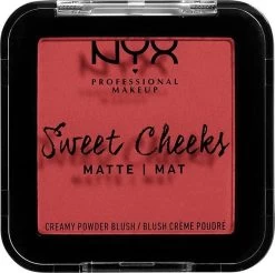 NYX Professional Makeup Sweet Cheeks Creamy Powder Blush Matte - Citrine Rose SCCPBM04 - Blush - 5 Gr