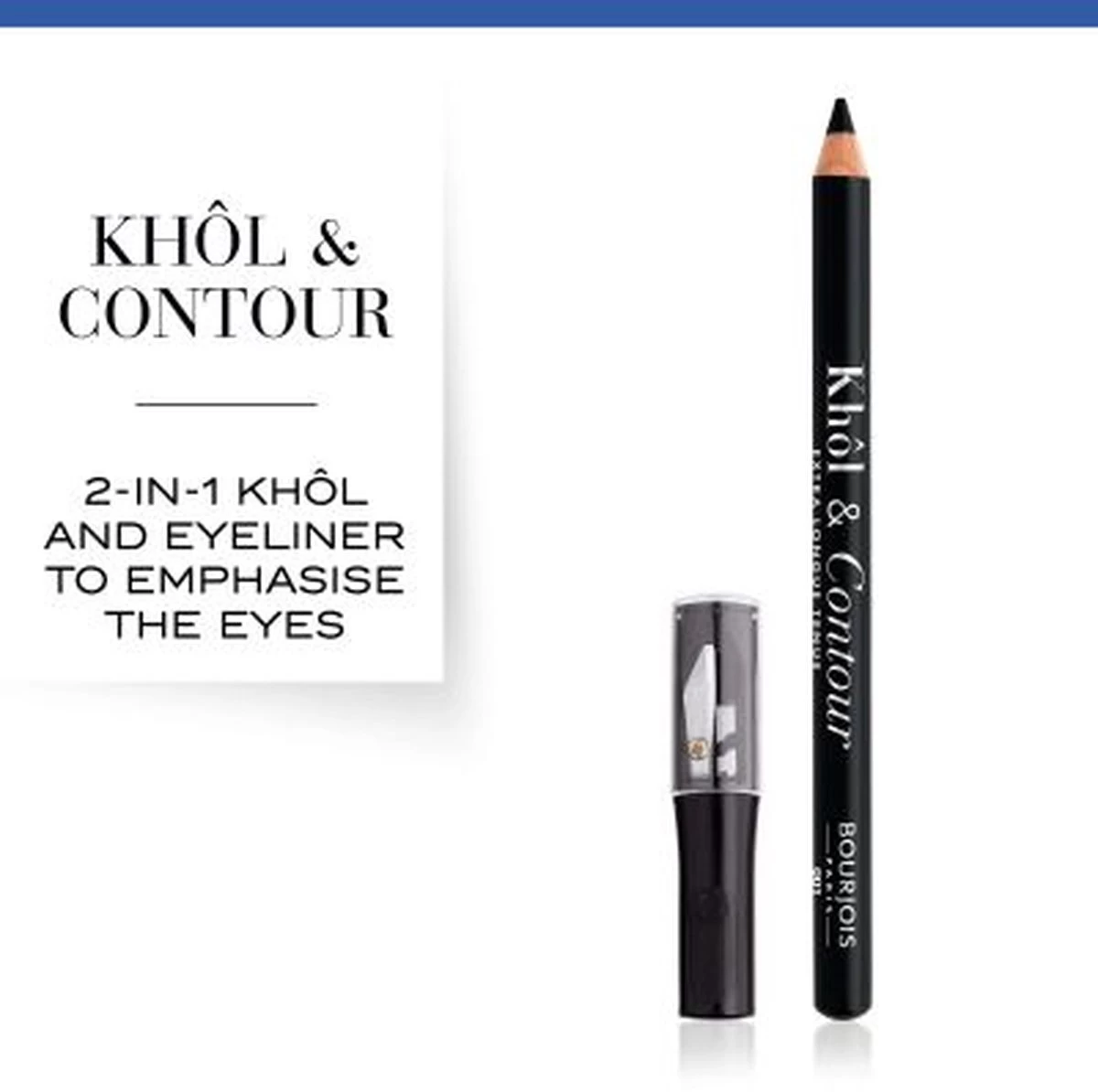Bourjois Eye Liner Khol Contour Oogpotlood - 001 Black - Afbeelding 2