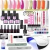 Royala E6 Gellak Starters Pakket Inclusief UV LED Lamp + Met 12 Verschillende Gellak Kleuren - Gellak Lamp – Gellac Set - Alle Benodigdheden In Eén - 300 Nail Wipes - Cleanser - Topcoat - Uitgebreid Pakket- Gel Polish Set - Gellak Set - UV LED Lamp