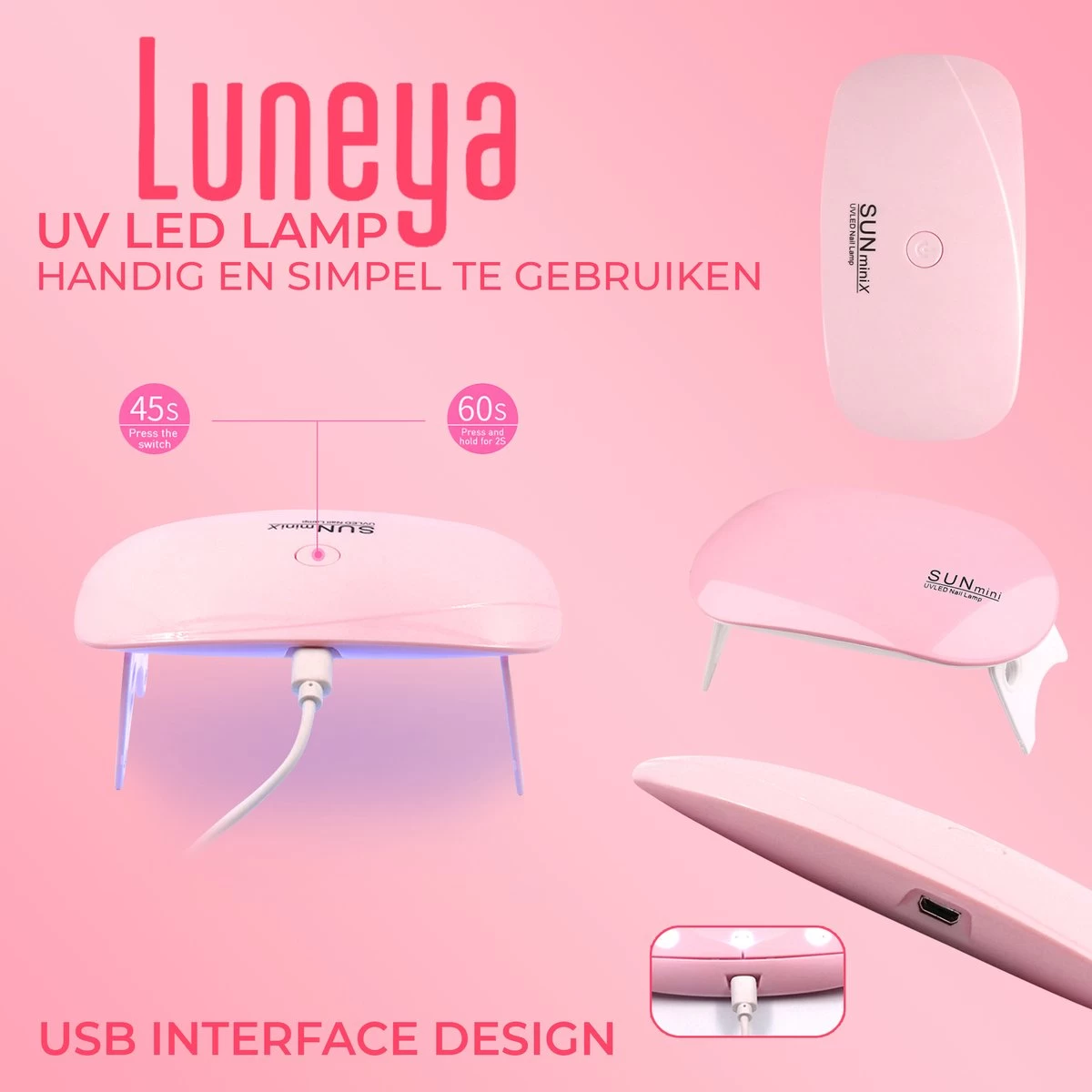 Luneya Polygel Kit - 6 Kleuren - Polygel Nagels Starterspakket - Tasje - Incl. UV LED Lamp - Afbeelding 8