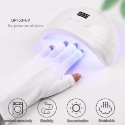 Anti | UV | Stralings Beschermings | Handschoenen | UV Lamp | UV Handschoenen| Nageldrogerlamp | Manucure | Gel Nagels