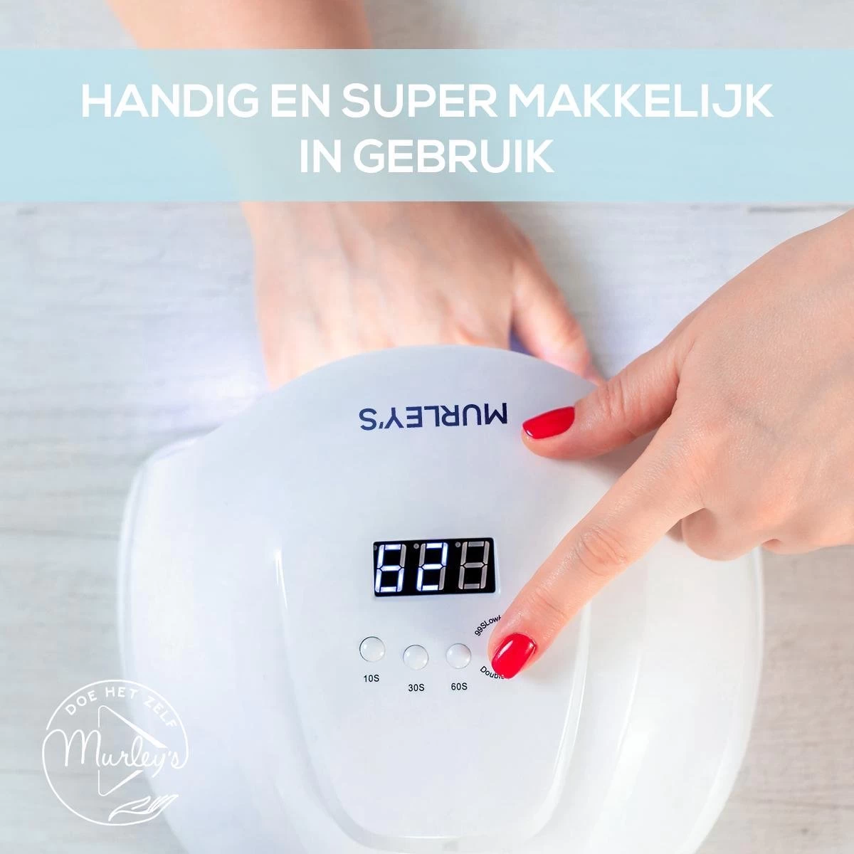 Murley’s Pro Dual Nagellamp Gellak Nageldroger - UV LED Nagel Lamp - 54 Watt - 36 LED’s - Afbeelding 2