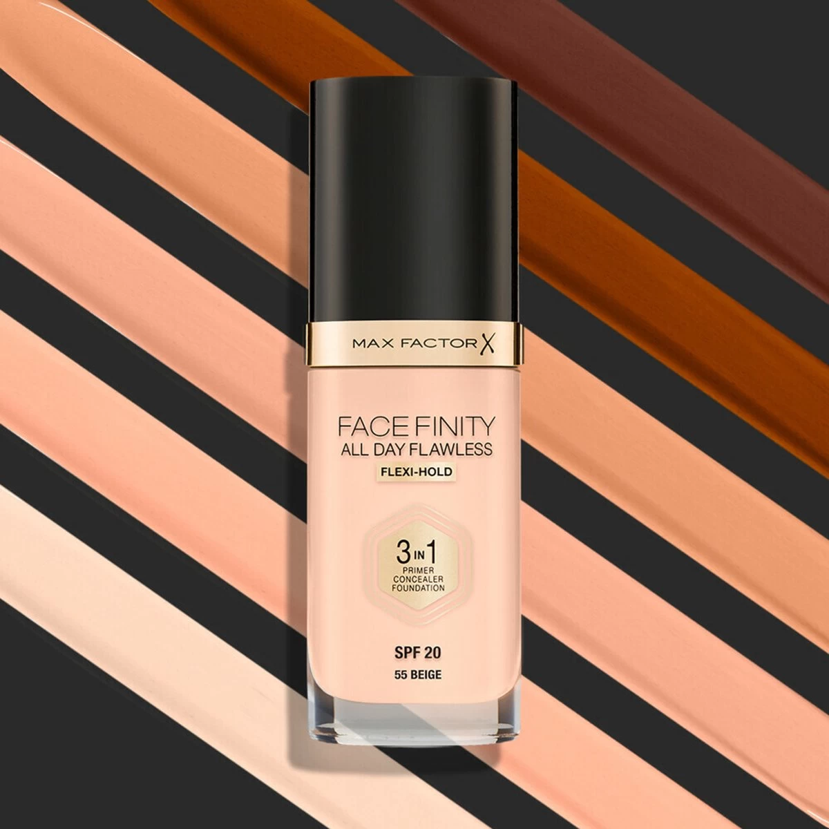 Max Factor Facefinity All Day Flawless 3-in-1 Liquid Foundation - 085 Caramel - Afbeelding 2