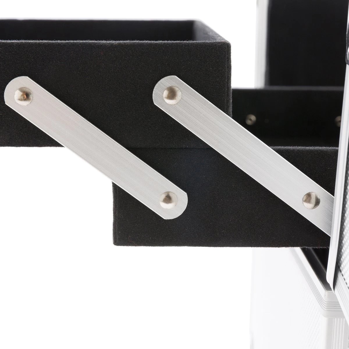 AREBOS Cosmetica Koffer - Beauty Case - Cosmetica Trolley - 15 L - Zilber - Afbeelding 11