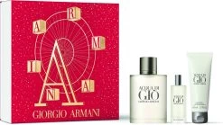 Armani Acqua Di Gio Giftset - 100 Ml Eau De Toilette Spray + 15 Ml Eau De Toilette Spray + 75 Ml Showergel - Cadeauset Voor Heren
