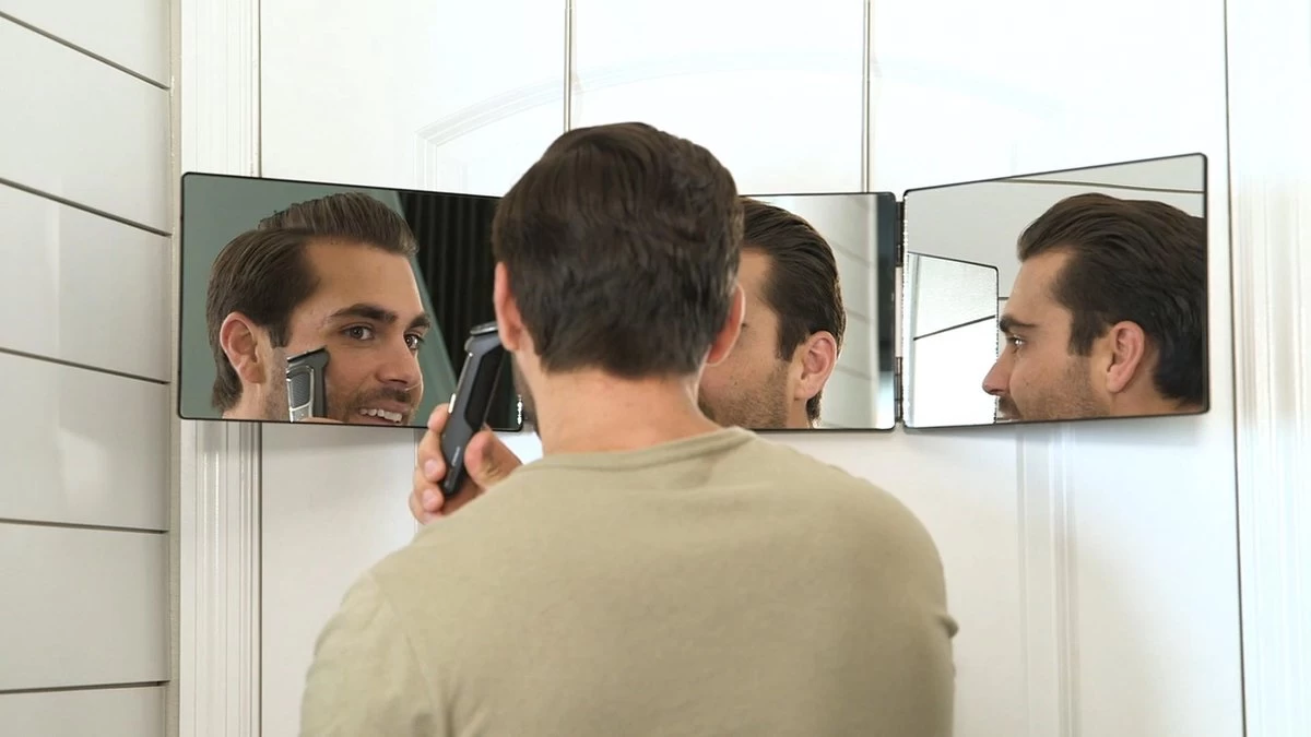 Merkloos Multi Mirror - Make-up Spiegel - Thuis Kapper Spiegel - Self Cut Spiegel - 360 - Hangend - Afbeelding 7