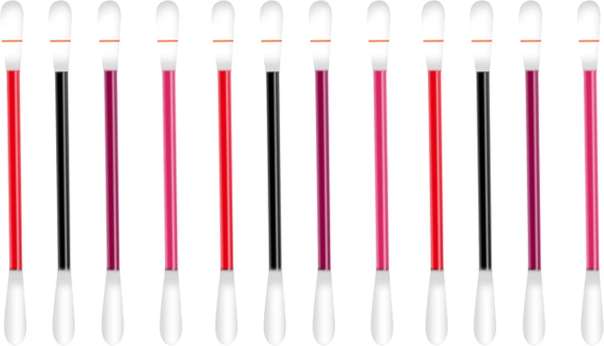 Tattoo Lippenstift Multi-color | Lippenstift Wattenstaafje 20 Stuks | Duurzame Long Lasting Waterdichte Vloeibare Non-stick Tattoo Lipstick | Lip Stain - Afbeelding 3
