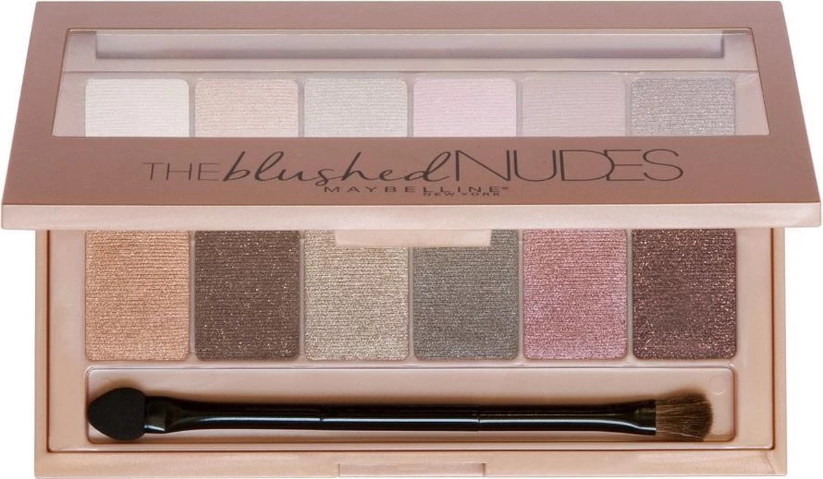 Maybelline The Blushed Nudes OogschaduwPalette - 12 Roze Nude Tinten - Afbeelding 15