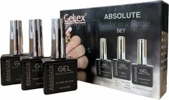 Gellex - SET Absolute Builder Gel In A Bottle "Iris" 15ml - Starterspakket 3x15ml - Gel Nagellakset