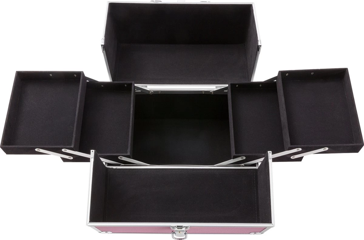AREBOS Cosmeticakoffer Beauty Case Multikoffer 15 L Roze - Afbeelding 5