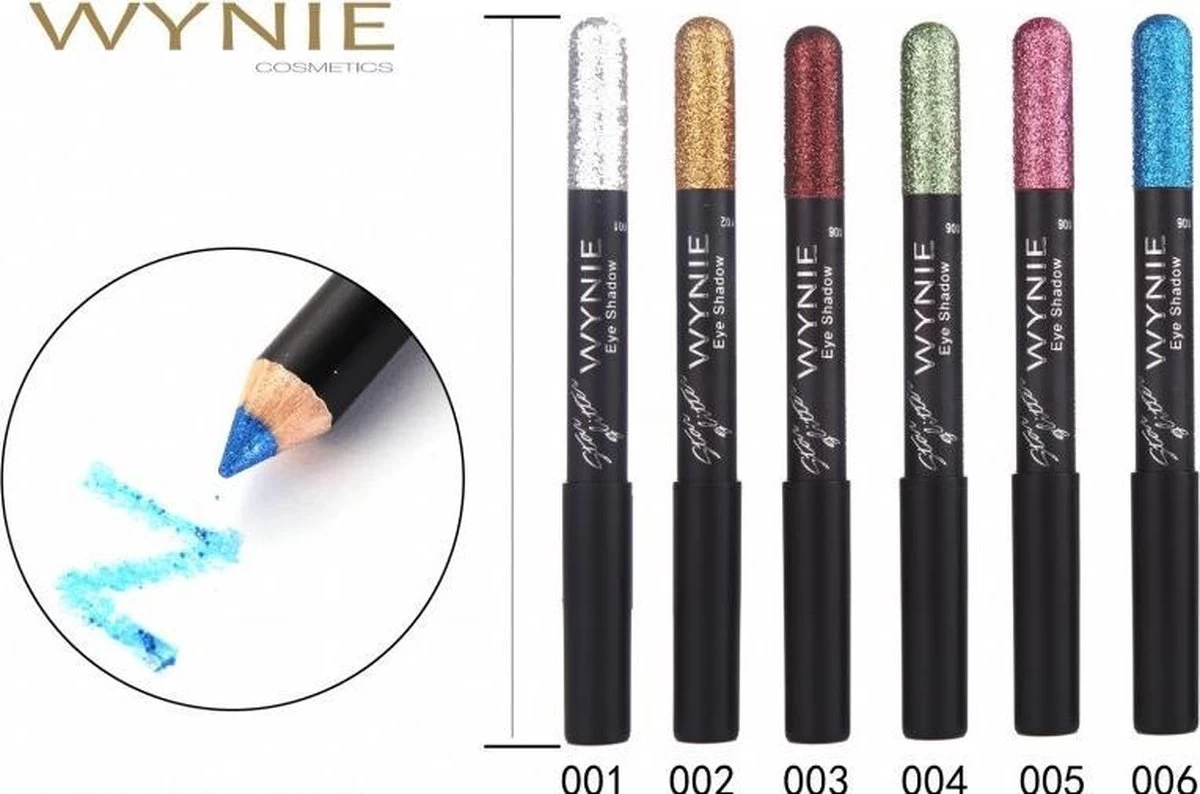 Wynie - Star Glitter - Oogschaduw Potlood - Blauw Glitter - 1 Stuks - Afbeelding 2