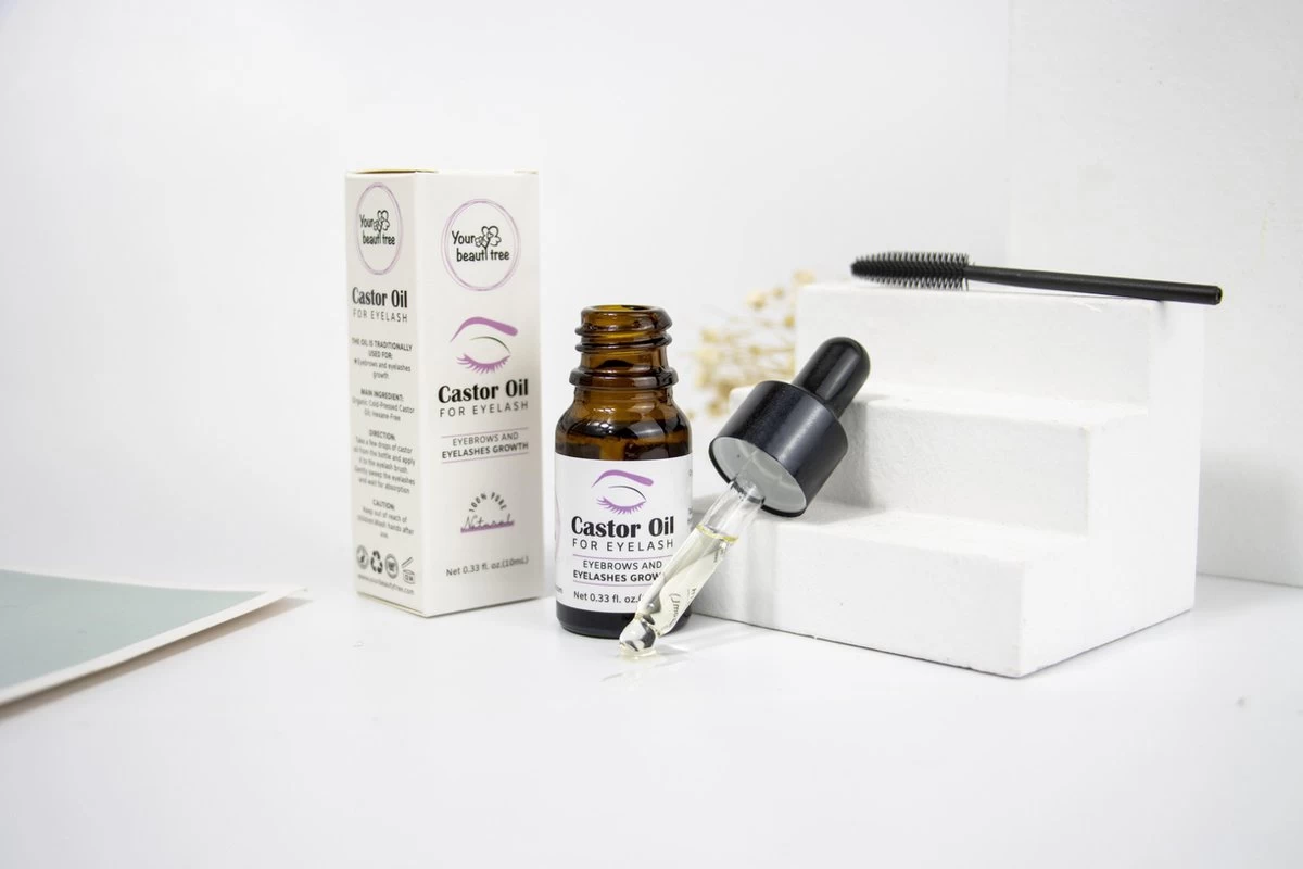 Your Beauty Tree ® Wimper Serum Met Echte Castor Olie |100% Natuurlijke Wimpergroei| Castor Oil Eyelash Serum|Wonder Olie | Wimper Groei | Wenkbrauw Serum | Lash Serum | Wimper Groeimiddel - Afbeelding 2