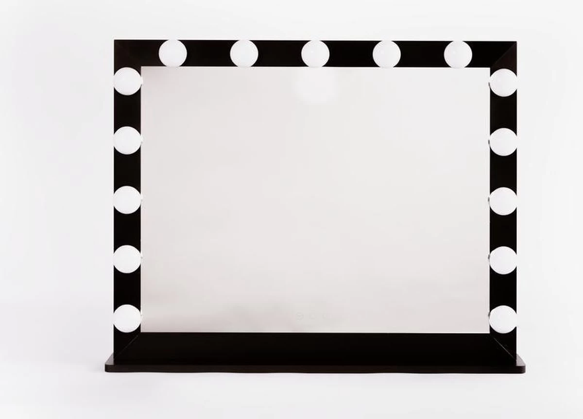 Make Up Spiegel Met Verlichting | Vivo | Hollywood Spiegel | Zwart | Touch | 3 Standen | 70x54 - Afbeelding 6