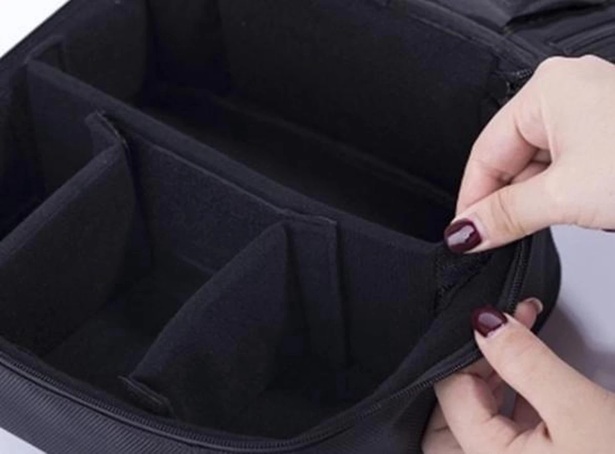 Make-up Koffer - Cosmetica Koffer - Visagie Opbergtas - Beauty Organizer Met Verstelbare Vakken - Roze - Afbeelding 4