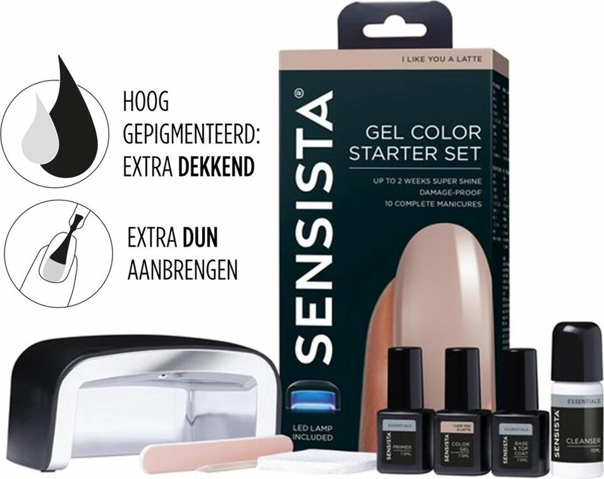Sensista Gel Color Starter Set I Like You A Latte - Nude - Afbeelding 10