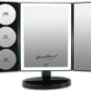 Grote Drieluik LED Make-up Spiegel Touch Knop En Dimmer 1, 3, 5 En 10 Maal Vergroting Inclusief Usb Kabel, Spiegels
