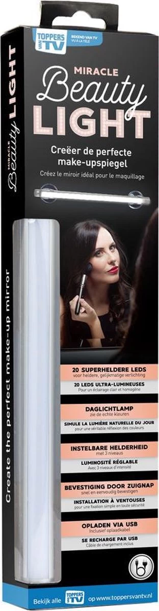 Merkloos Miracle Beauty Light - Creëer De Perfecte Make-up Spiegel - Valentine - Valentijnsdag - Valentijn Cadeautje - Afbeelding 4