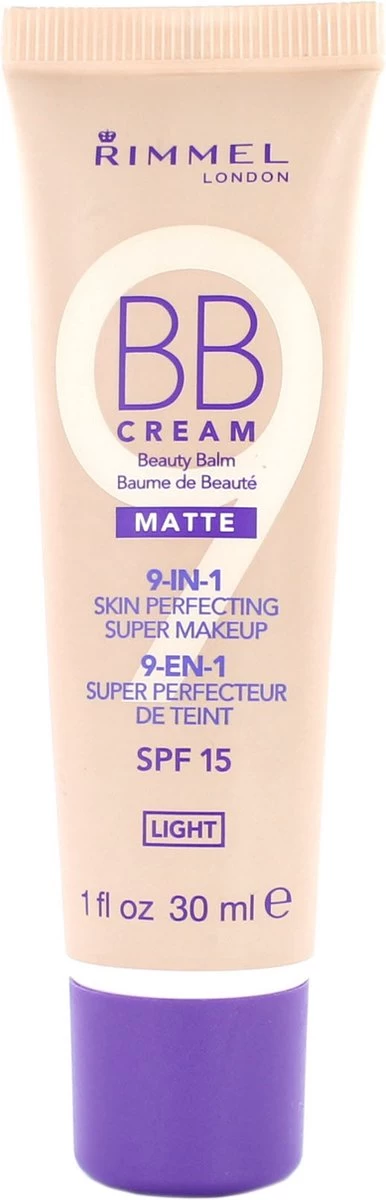 Rimmel London BB Cream 9-in-1 Matte Skin Perfecting Super Makeup - Light - BB Cream - Afbeelding 2