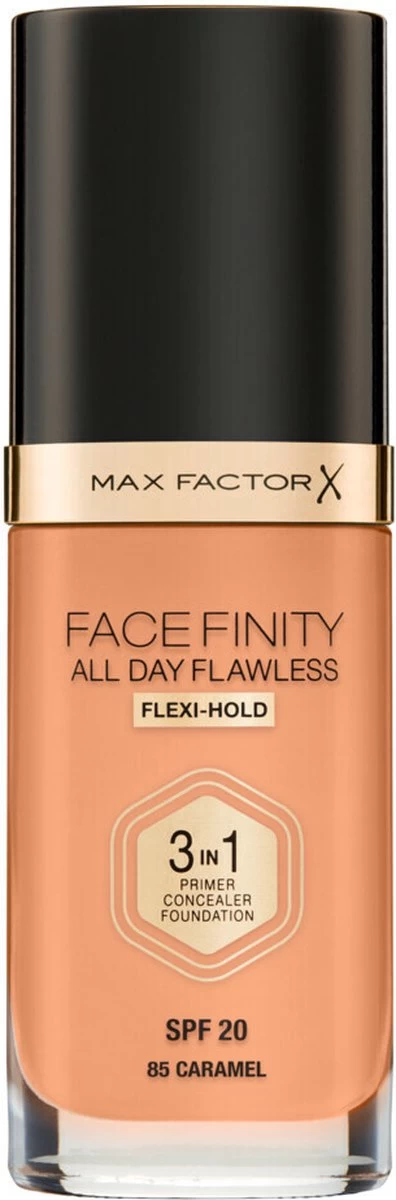 Max Factor Facefinity All Day Flawless 3-in-1 Liquid Foundation - 085 Caramel - Afbeelding 8