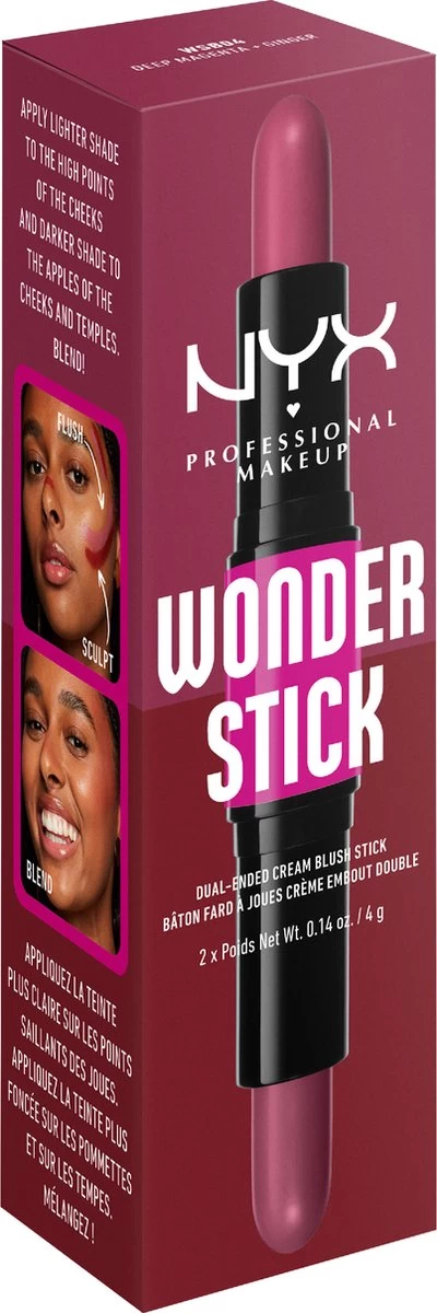 NYX Professional Makeup Wonderstick Blush - WSB04 Deep Magenta And Ginger - Blush Stick - Afbeelding 3