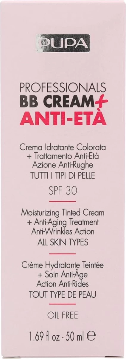 Pupa Milano Professionals BB Cream + Anti-Eta - 001 Nude - Afbeelding 2