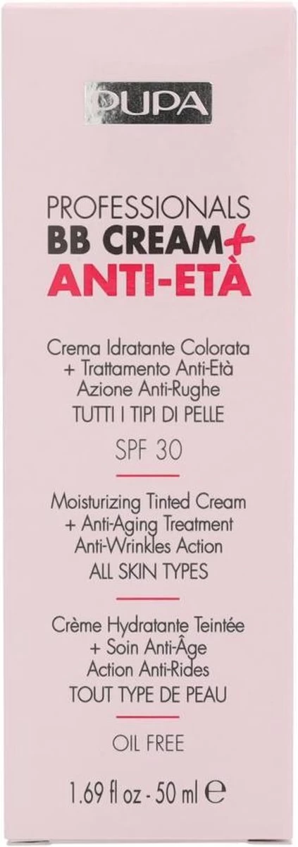 Pupa Milano Professionals BB Cream + Anti-Eta - 001 Nude - Afbeelding 3
