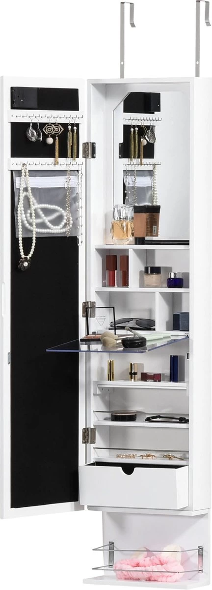 HOMCOM Sieradenkast Met Verlichting 831-326 - Afbeelding 2