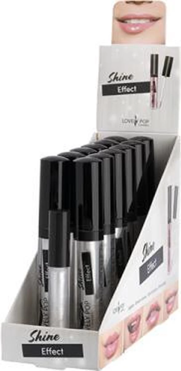 Lovely Pop Cosmetics - Shine Effect - Lipgloss - Wit - Parelmoer/glitter/iriserend/metallic/transparant - Nummer 7 - 1 Flesje Met 3,5 Ml Inhoud - Afbeelding 2