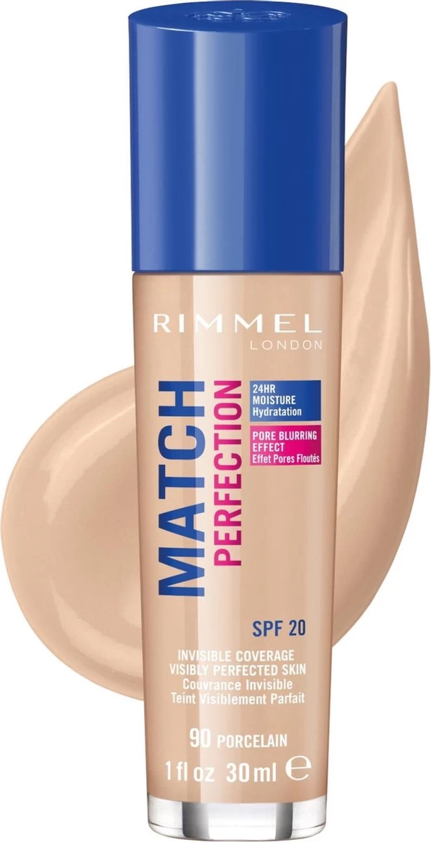 Rimmel London Match Perfection Foundation 090 Porcelain - Afbeelding 7