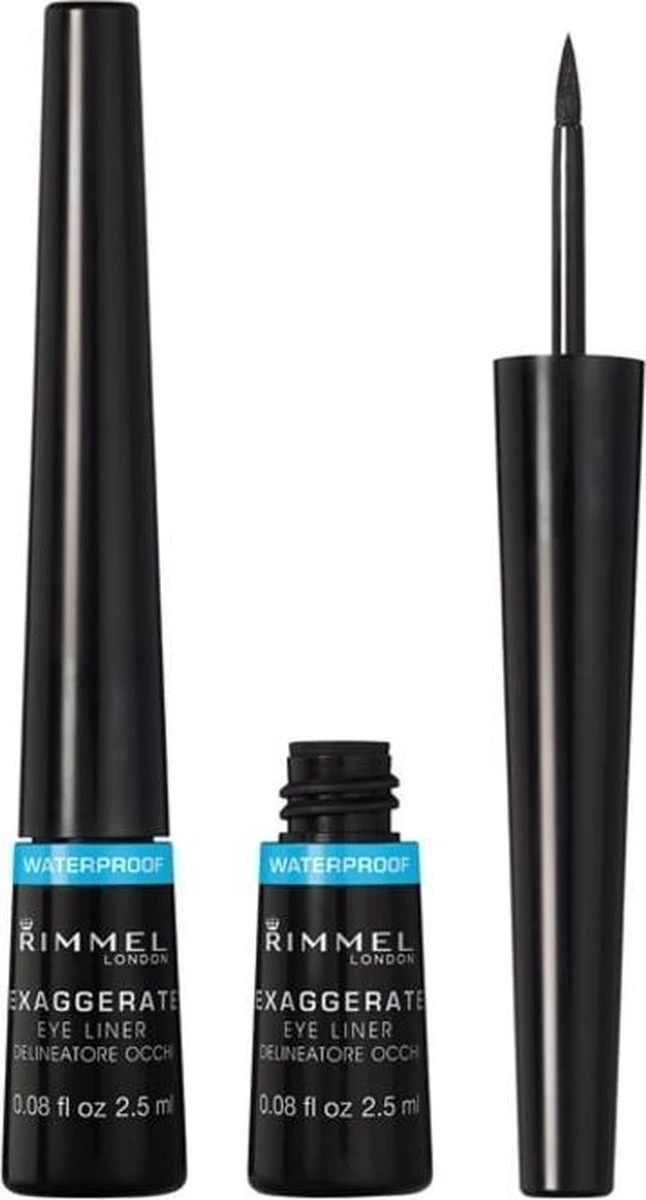 Rimmel London Rimmel Exaggerate Waterproof - Zwart - Eyeliner - Afbeelding 4