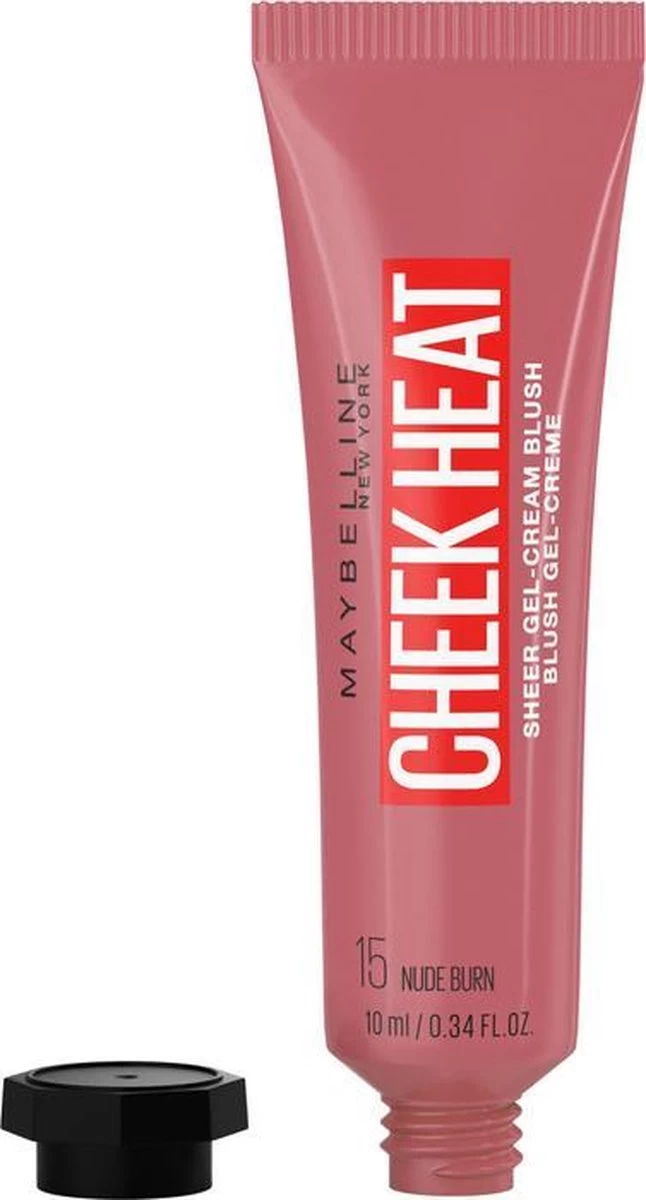 Maybelline Cheek Heat Blush 15 Nude Burn 15 G Crème - Afbeelding 12