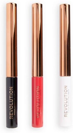 Makeup Revolution - Halloween Terror Transformation Liquid Liner Set - Eyeliner