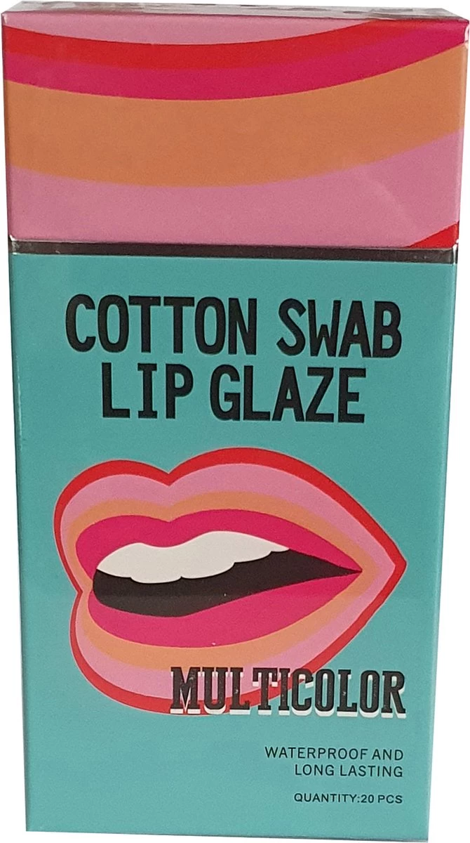 Tattoo Lippenstift Multi-color | Lippenstift Wattenstaafje 20 Stuks | Duurzame Long Lasting Waterdichte Vloeibare Non-stick Tattoo Lipstick | Lip Stain - Afbeelding 5