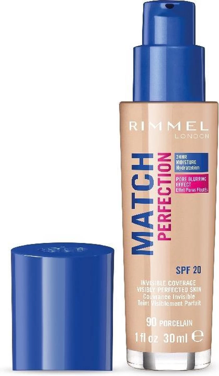 Rimmel London Match Perfection Foundation 090 Porcelain - Afbeelding 2